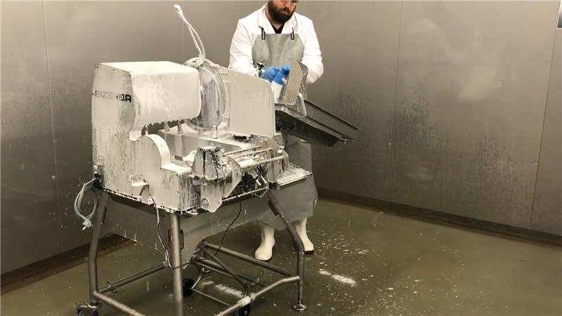 Bizerba VSI Endüstriyel Otomatik Dilimleme Makinası Basınçlı Su ile Temizlik